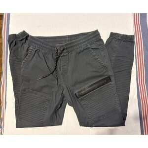 Men's Leftout Grey Moto Joggers Ring of Fire Size M